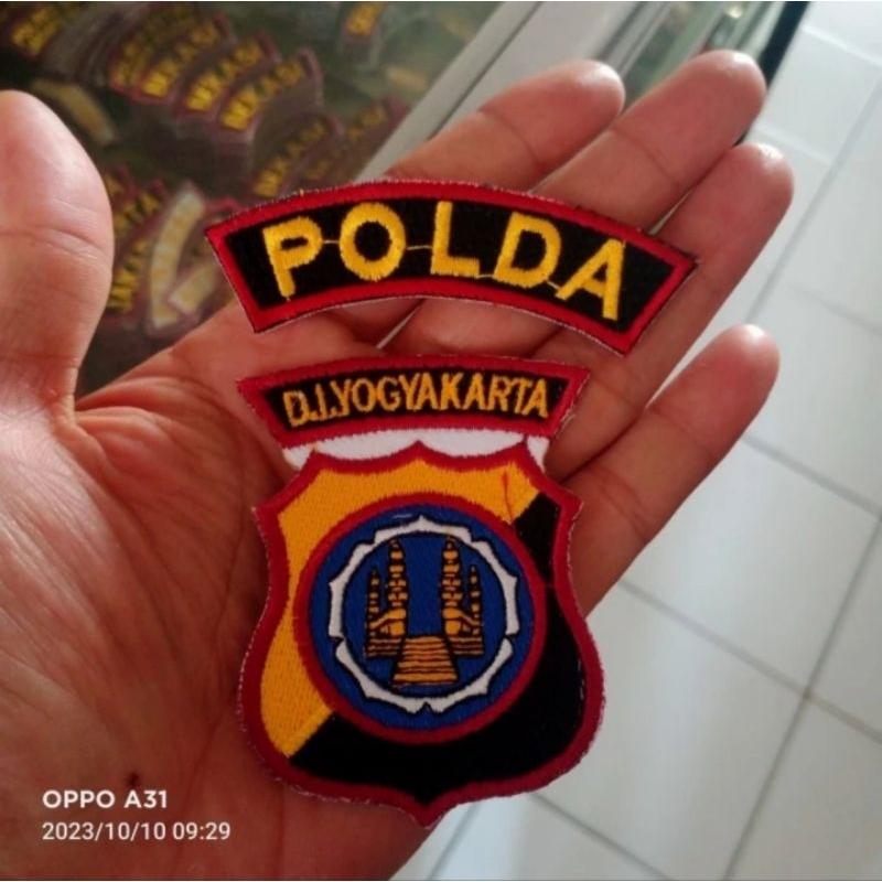 BADGE BORDIRAN POLDA DIY.YOGYAKARTA