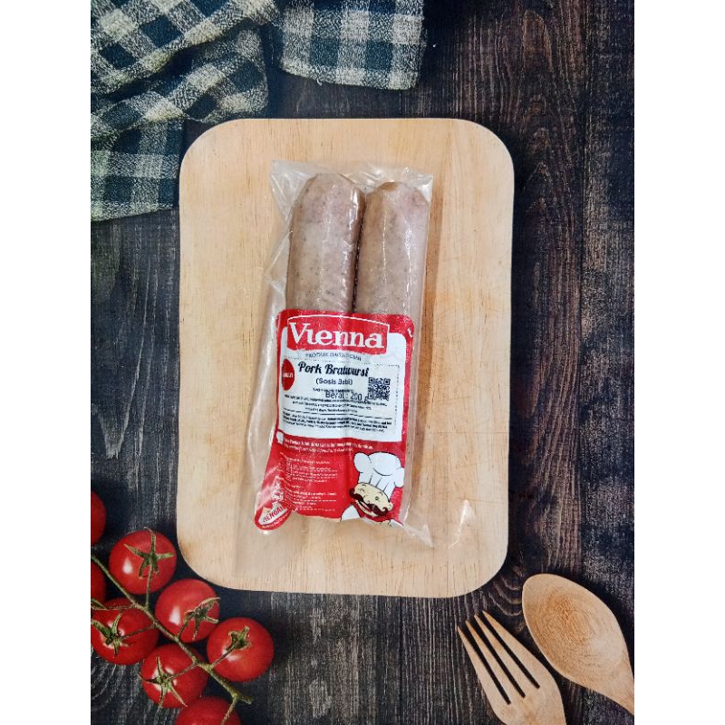 

Vienna Sosis babi German(Pork German Bratwurst) 200 gram