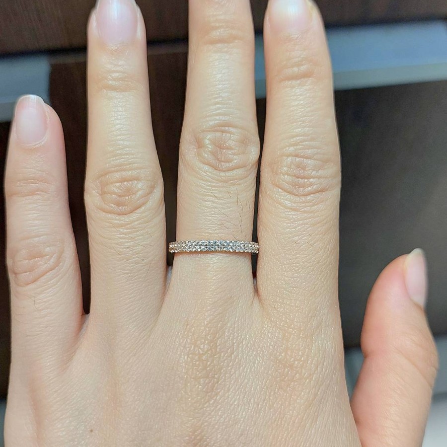 Perhiasan Cincin Emas Listring Kadar 700 16k Fashion 1.59 Gram Size 14 (CH139)