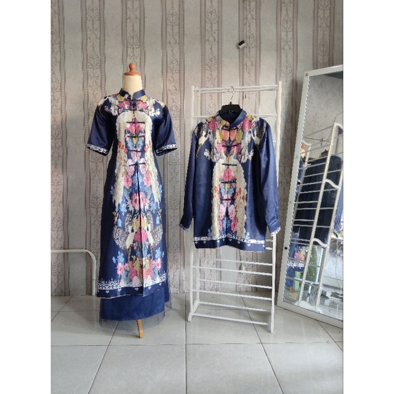 Baju Imlek / couple family cheongsam silky