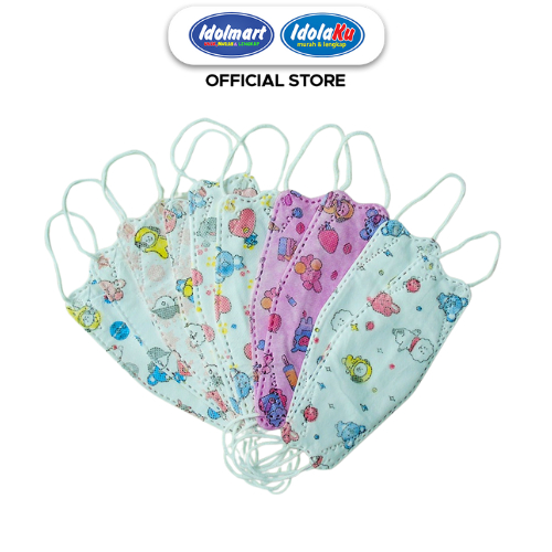 IDOLMART Masker KF94 Anak isi 10pcs