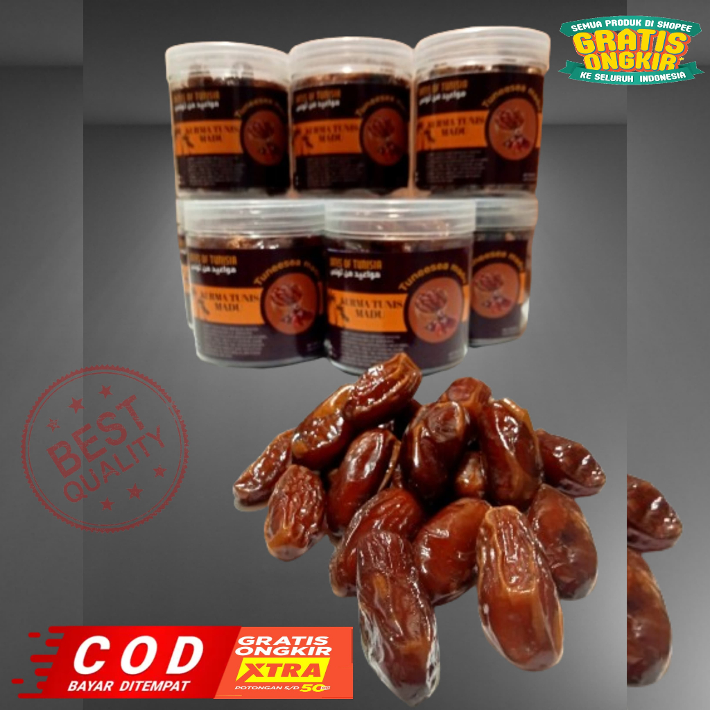 

Kurma Tunisia Madu Kemasan NEW TOPLES ( 350gr ) exp date :05 SEPT 2025