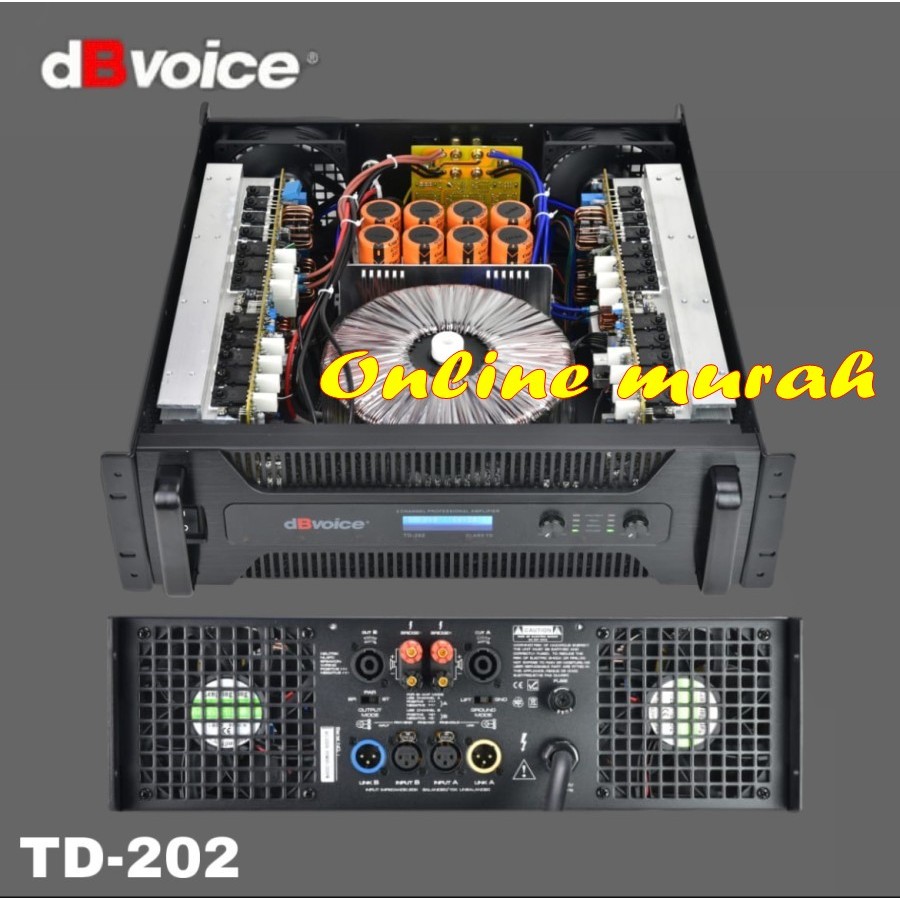 Power amplifier dbvoice td202 / td 202 Original CLASS TD 2000 W X 2