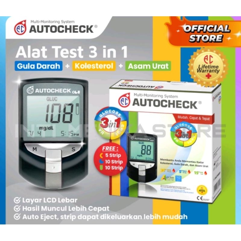 Autocheck 3 in1 / Alat Autocheck 3 in 1