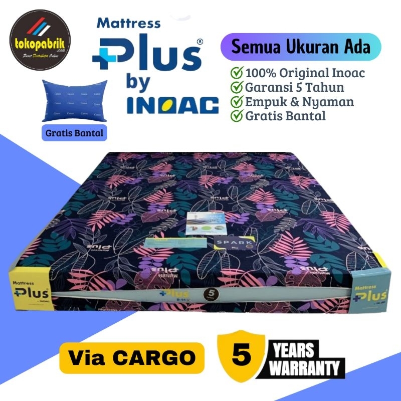 Kasur Busa Inoac Original Mattress Plus Ukuran 120, 140, 160, 180 cm Tebal 20 / 30 cm Bergaransi
