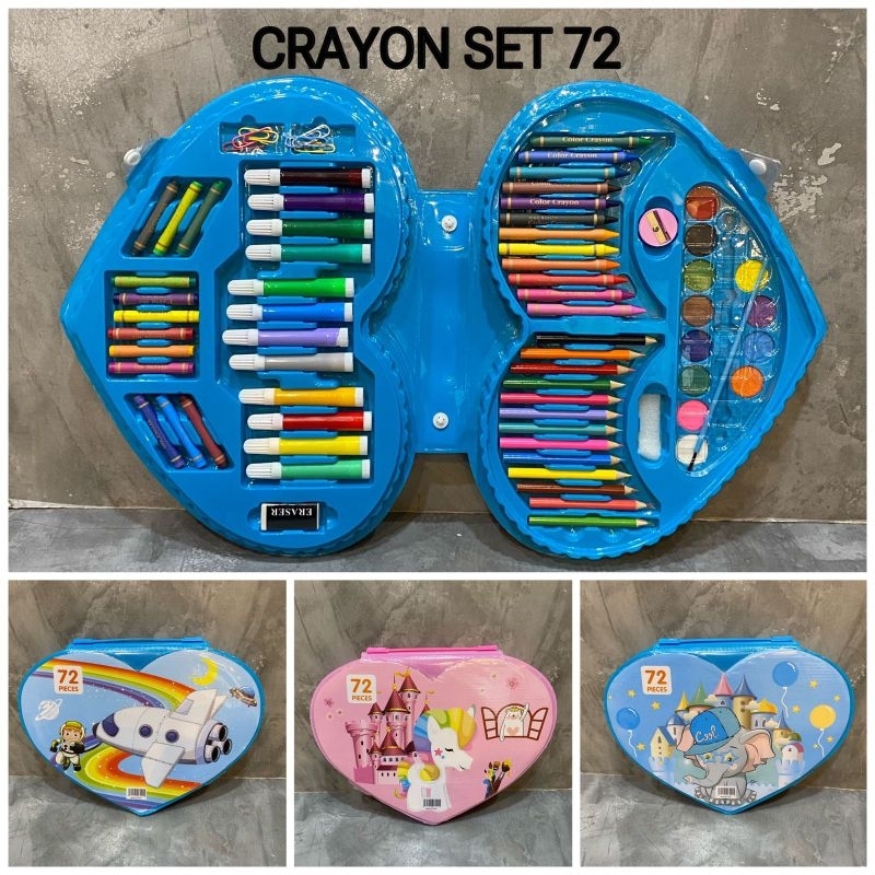

Pensil Spidol Tulis Mewarnai Menggambar Melukis Crayon Set 72 Cocok buat Kado Anak