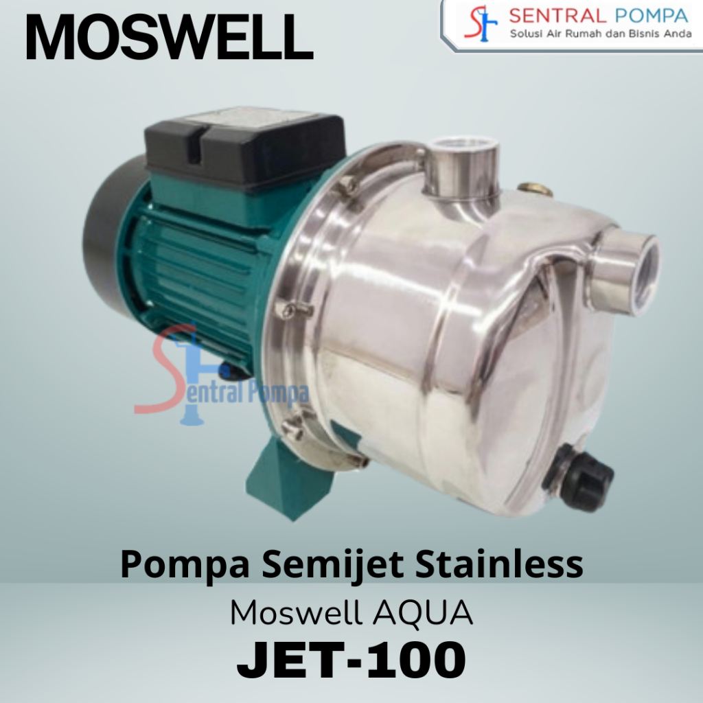 MOSWELL AQUA JET 100 pompa air semi jet stainless steel Semijet Pump | Sentral Pompa