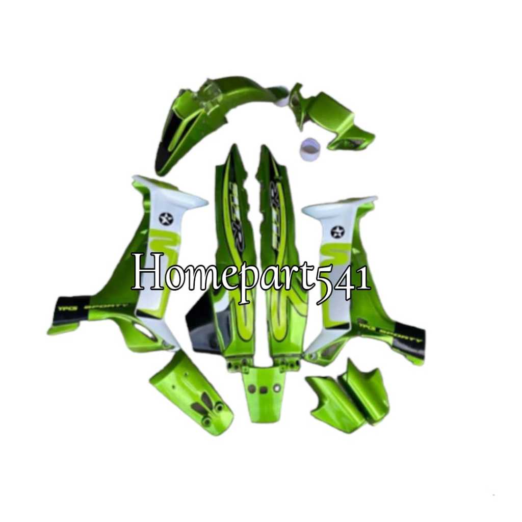 FULL SET BODY HALUS YAMAHA FIZR FIZ R CALTEX HIJAU PUTIH