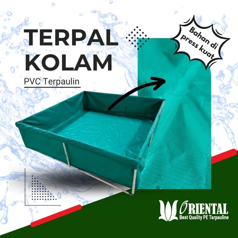 KOLAM KOTAK TERPAULIN PVC/ORCHID 200x100x25 // 150x100x35 // 200x100x30 // 100x100x60