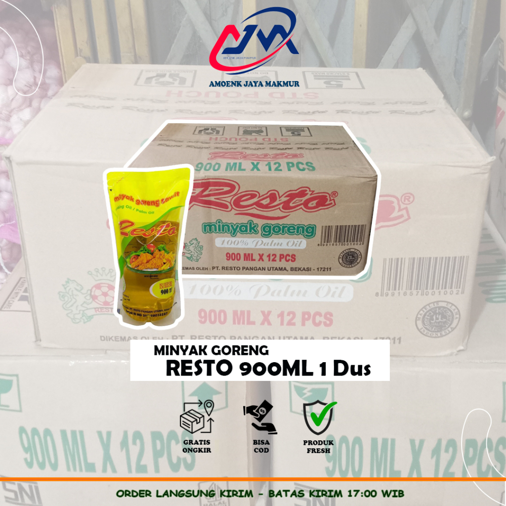 Minyak Goreng Resto 900ml 1 Dus