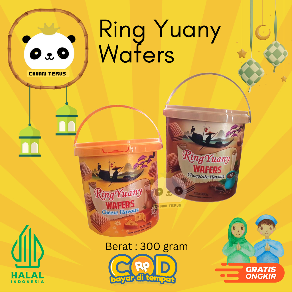 

BISKITOP RING Yuany WAFER CREAM 300gr dengan berbagai rasa cokelat cheese