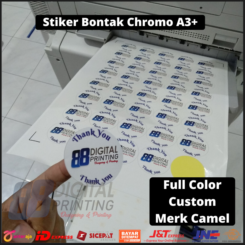 

Promo Cetak Sticker Bontak Chromo A3+ / Print Sticker Label Full Color