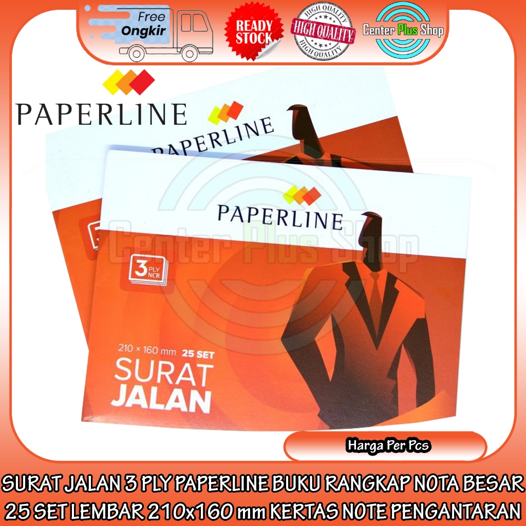 

SURAT JALAN PAPERLINE 3 PLY RANGKAP BUKU NOTA BESAR 25 SET LEMBAR 210x160 mm KERTAS NOTE PENGANTARAN STRUK SETRUK PEMBELIAN BARANG BELANJA NOTEBOOK NOTEPAD BOOK PEMBUKUAN PAPER LINE TULIS CATATAN JUALAN