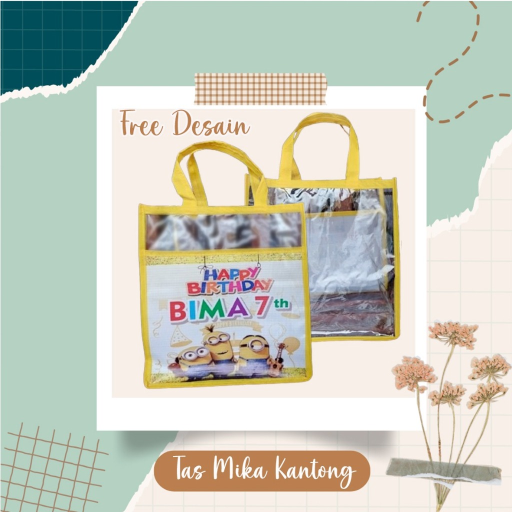 

TAS KANTONG MINION MIKA SOUVENIR PARTY