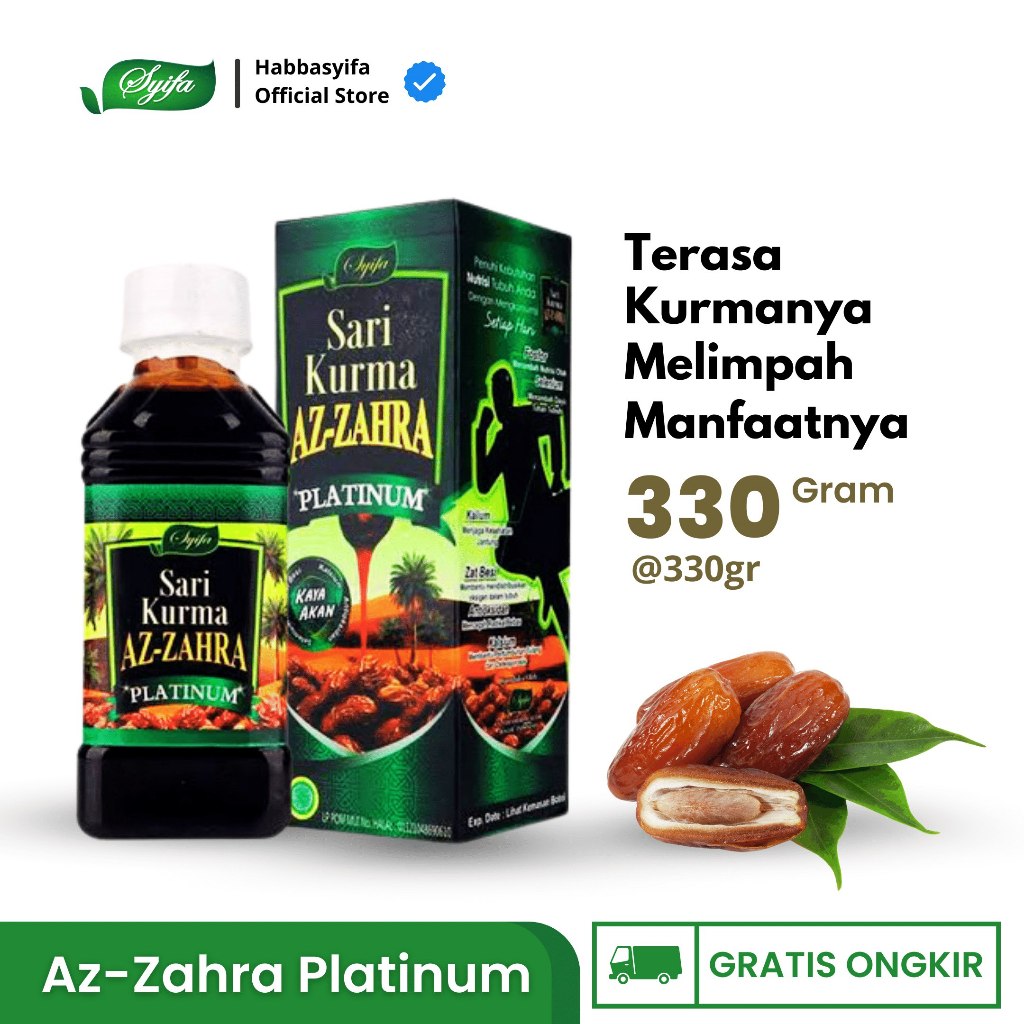 Sari Kurma Az-Zahra Platinum 330 Gram Sari Kurma Madu