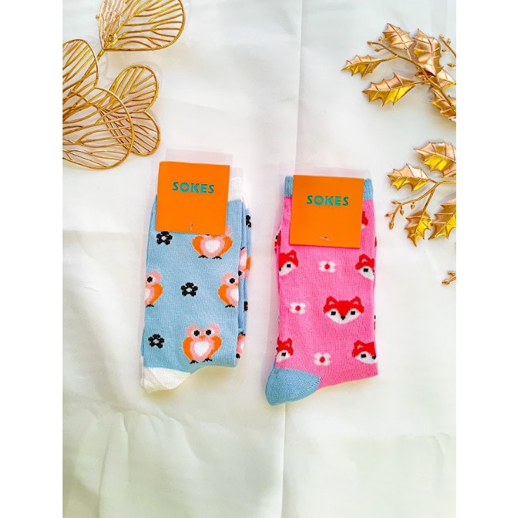 Sokes Kaos Kaki Motif Hewan