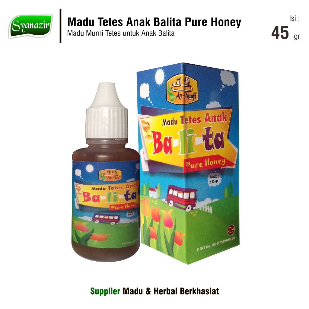 

Promo Madu Tetes Anak Balita 45 gr | Madu Tetes Murni untuk Balita | Pure Honey