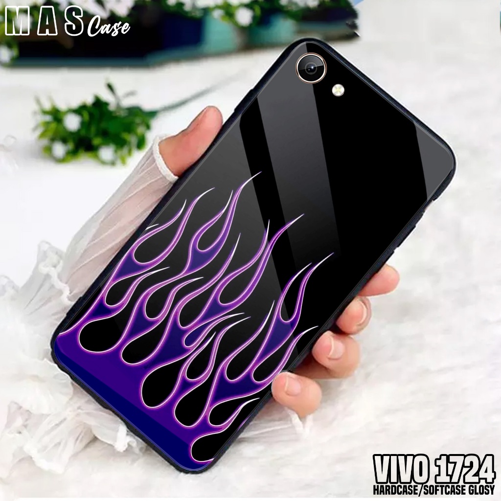 Case VIVO 1724 - Casing Hp VIVO 1724 ( FIRE ) Silikon Hp VIVO 1724 - Softcase Glass Kaca - Kondom Hp