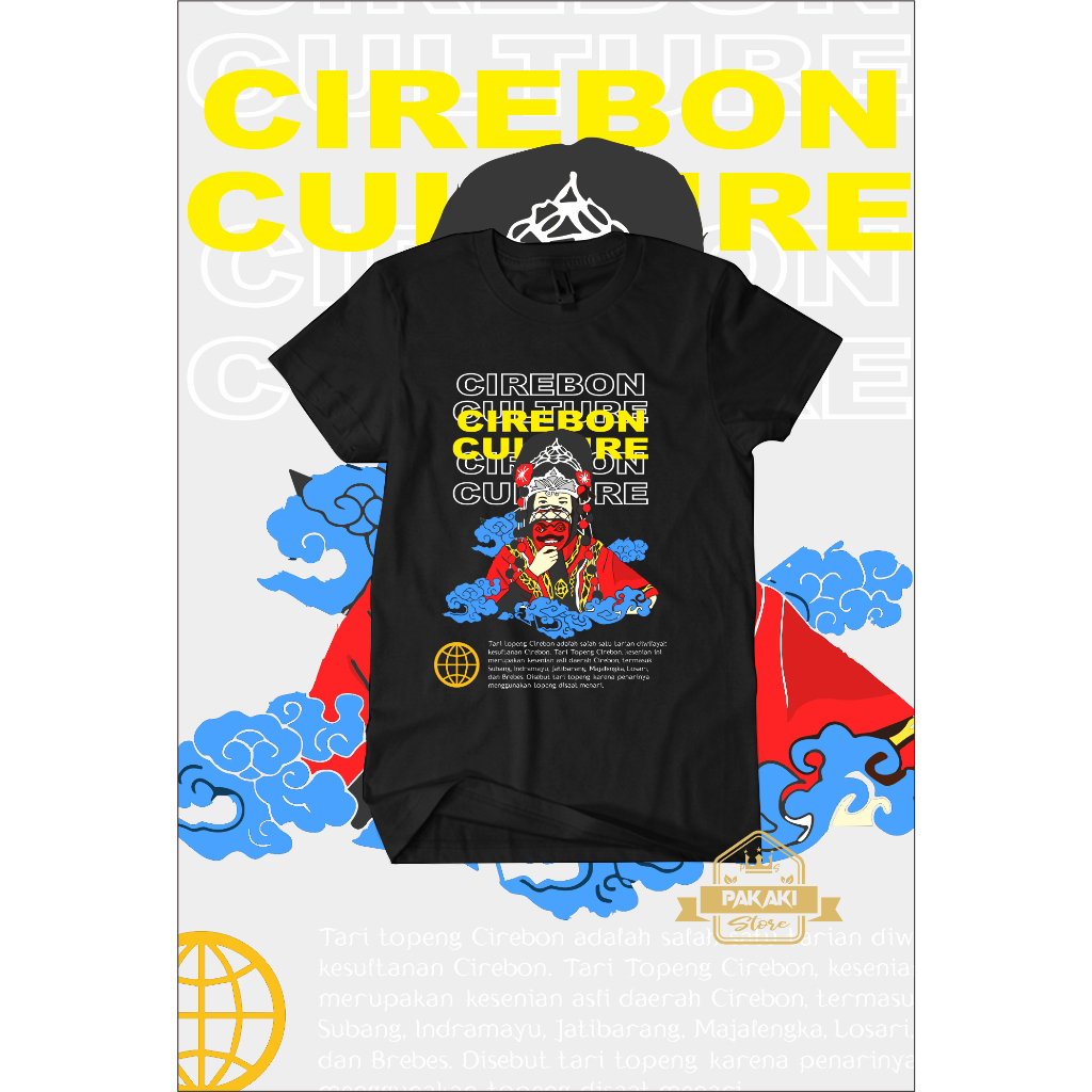 Kaos Cirebon - Cirebon Culture 100% Katun Combad