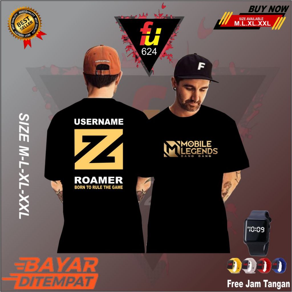 T-SHIRT KAOS MOBILE LEGEND JUNGLER || KAOS MOBILE LEGEND || KAOS DISTRO || KAOS ANAK || KAOS DEWASA