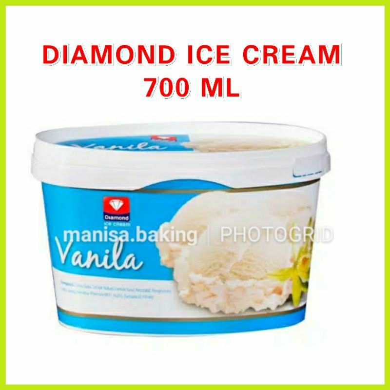 

ICE CREAM DIAMOND VANILA 700 ML ES KRIM VANILLA
