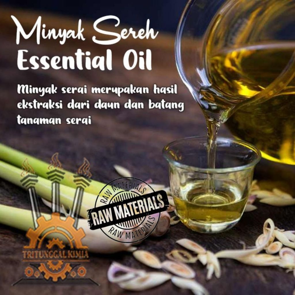 Minyak Sereh original Essential Oil Sereh Asli 50ml Minyak Aromatherapy Aroma Sereh Pewangi Ruangan 