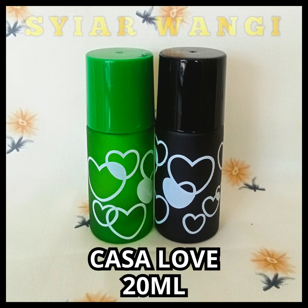 Botol Parfum SPRAY CASSA MOTIF LOVE 20ML - Botol Parfum ISI ULANG DRAT - Botol UKURAN 20ML