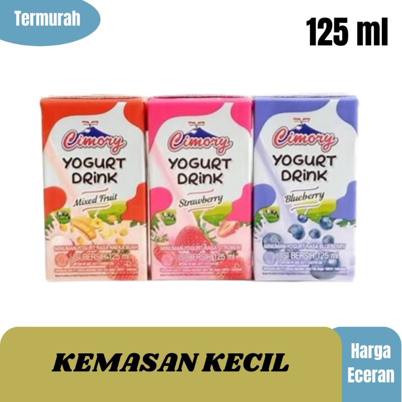 

Yogurt Cimory UHT 125 ml | Kemasan Kotak kecil Varian Rasa