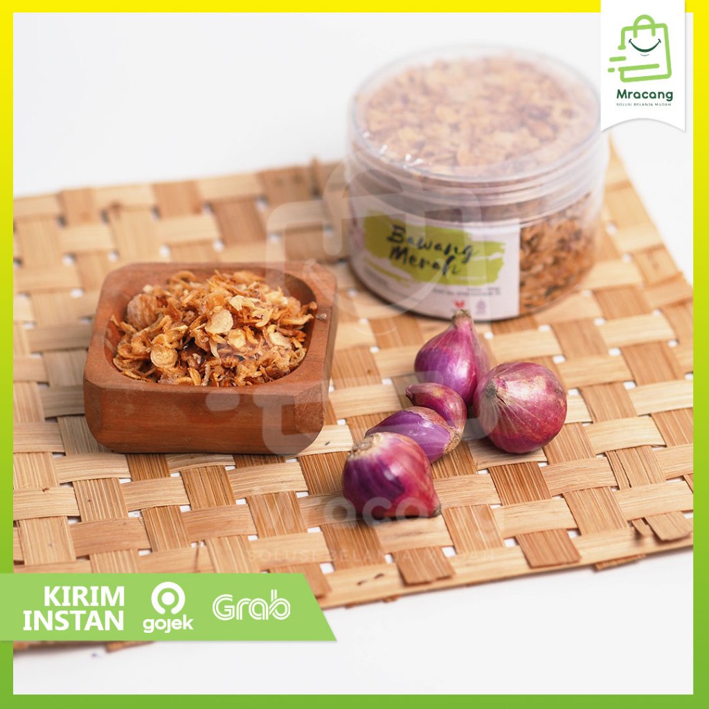 

Bawang Merah Goreng Premium KRIUK Berat 100gr - Bawang Goreng Siap Saji Renyah Dan Tahan Lama