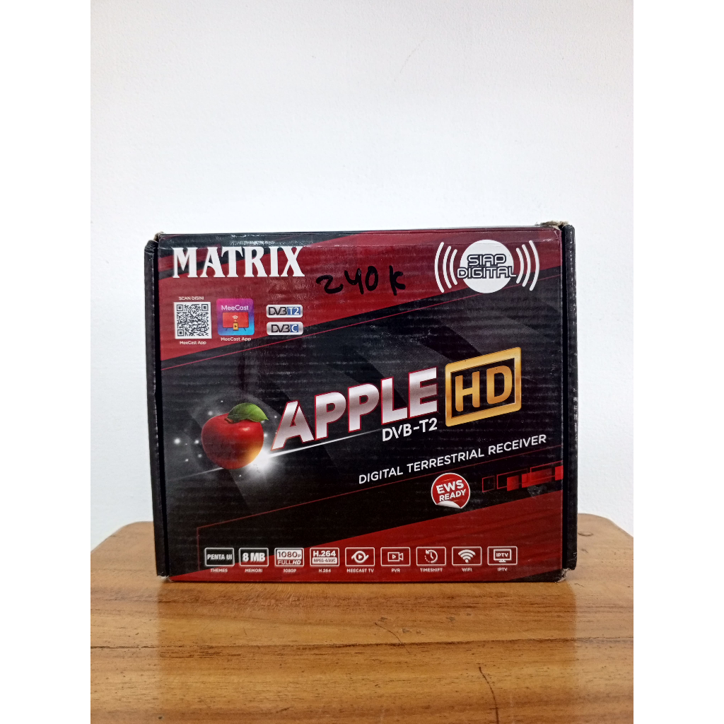 SET TOP BOX DVB-T2 MATRIX APPLE HD