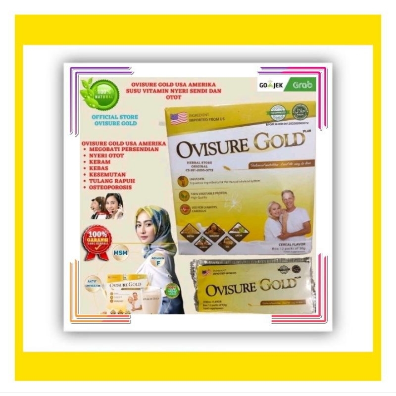 

OVISURE GOLD MILK - Susu vitamin untuk tulang dan sendi