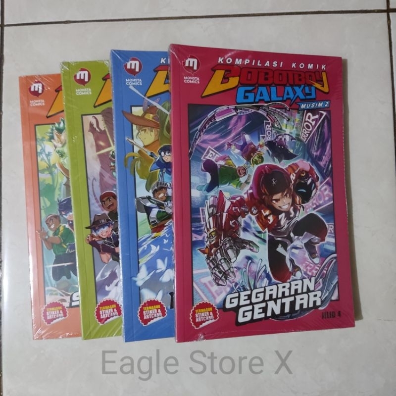 Paket 4 Buku Kompilasi Komik Boboiboy Galaxy Musim 2