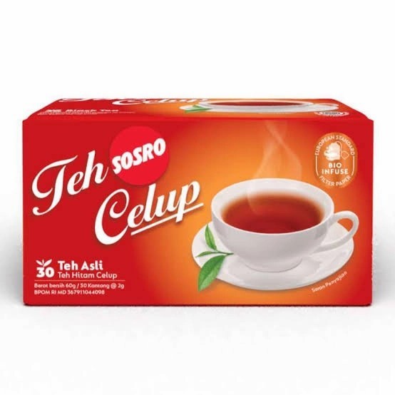

Teh Celup Sosro Merah Box isi 30 bungkus