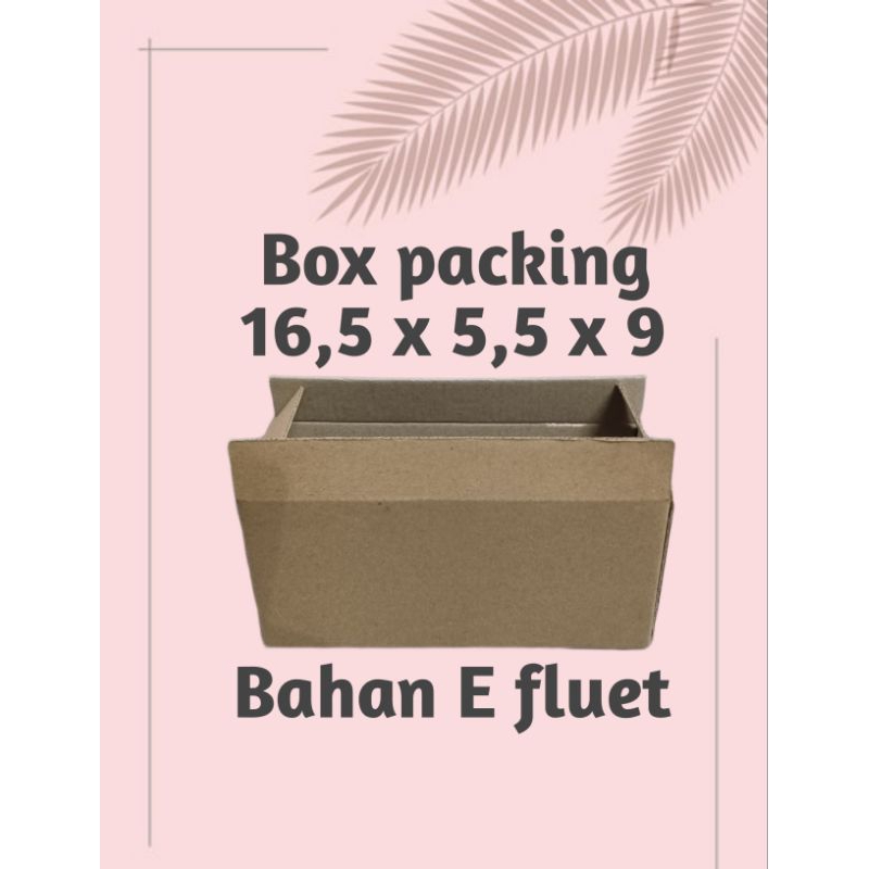 

Box packing E flute mini 16,5x5,5x9/Box die cut/Box packing untuk aksesoris,dll