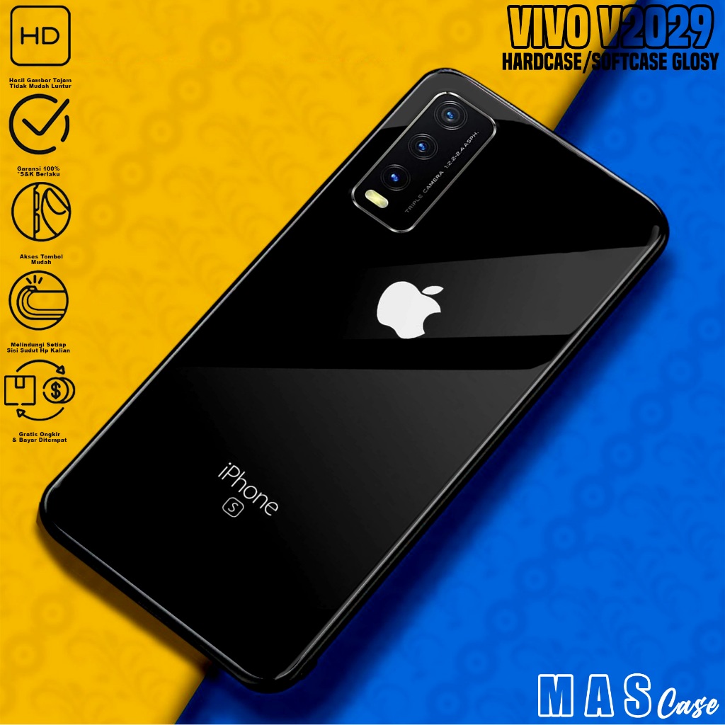 Case VIVO V2029 - Casing Hp VIVO V2029 ( BRAND ) Silikon Hp VIVO V2029 - Softcase Glass Kaca - Kondo