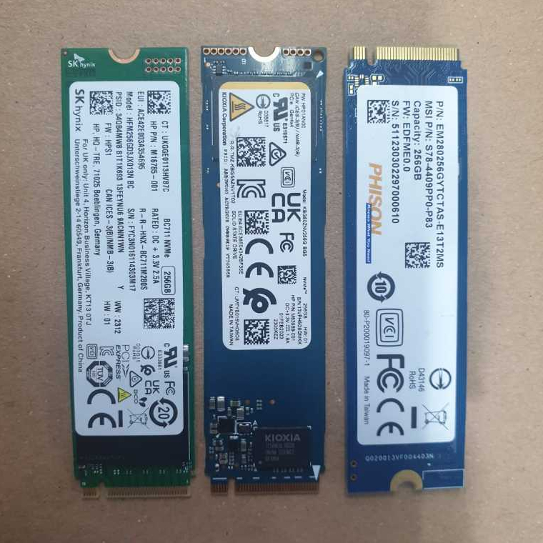 ssd nvme 256gb, Skhynix, Phison, Kioxia, kingston