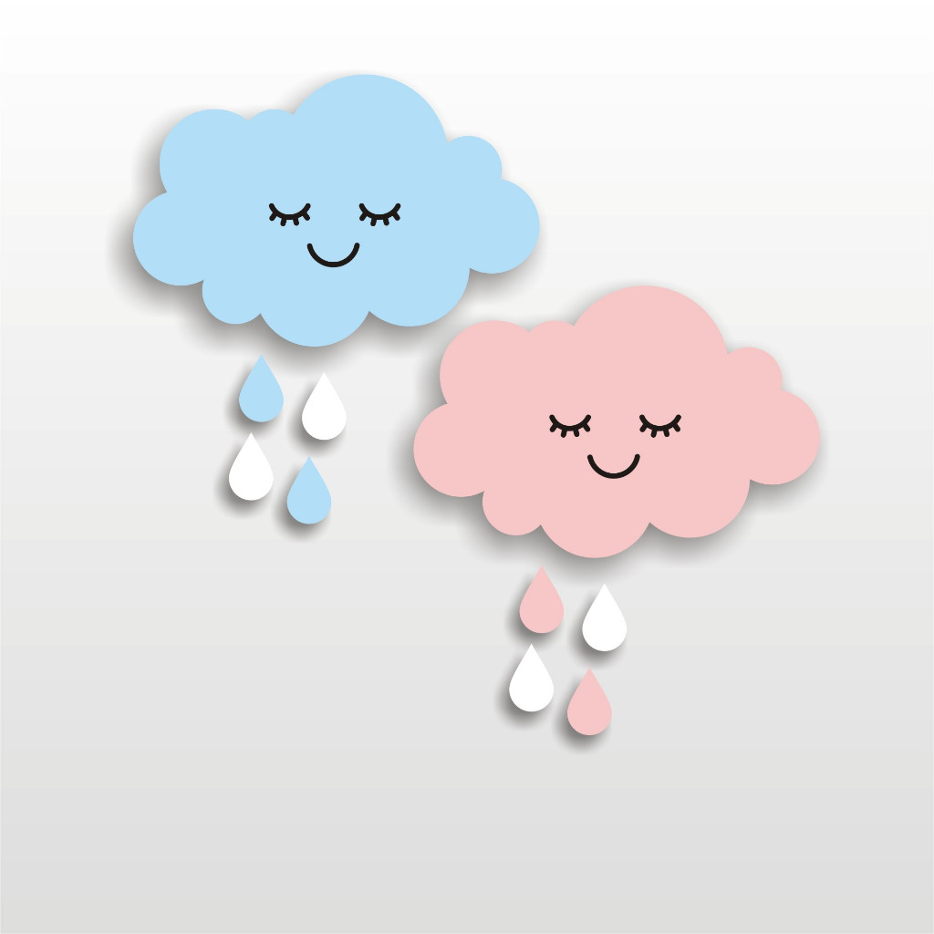 Hiasan Dinding Awan Besar Untuk Kamar Tidur Anak