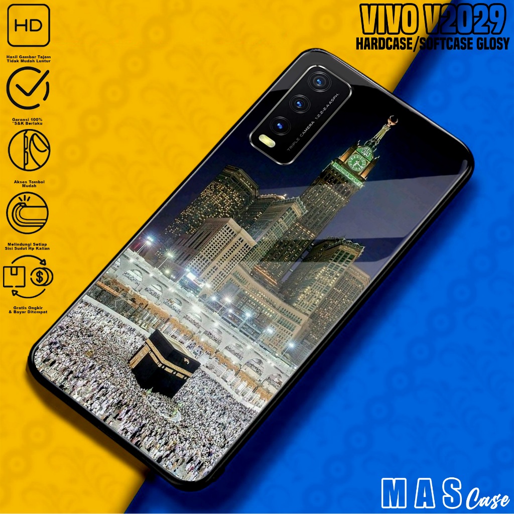 Case VIVO V2029 - Casing Hp VIVO V2029 ( ISLMC ) Silikon Hp VIVO V2029 - Softcase Glass Kaca - Kondo