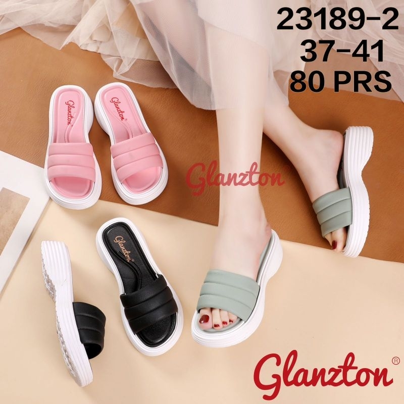 Sandal Wanita Slop Glanzton