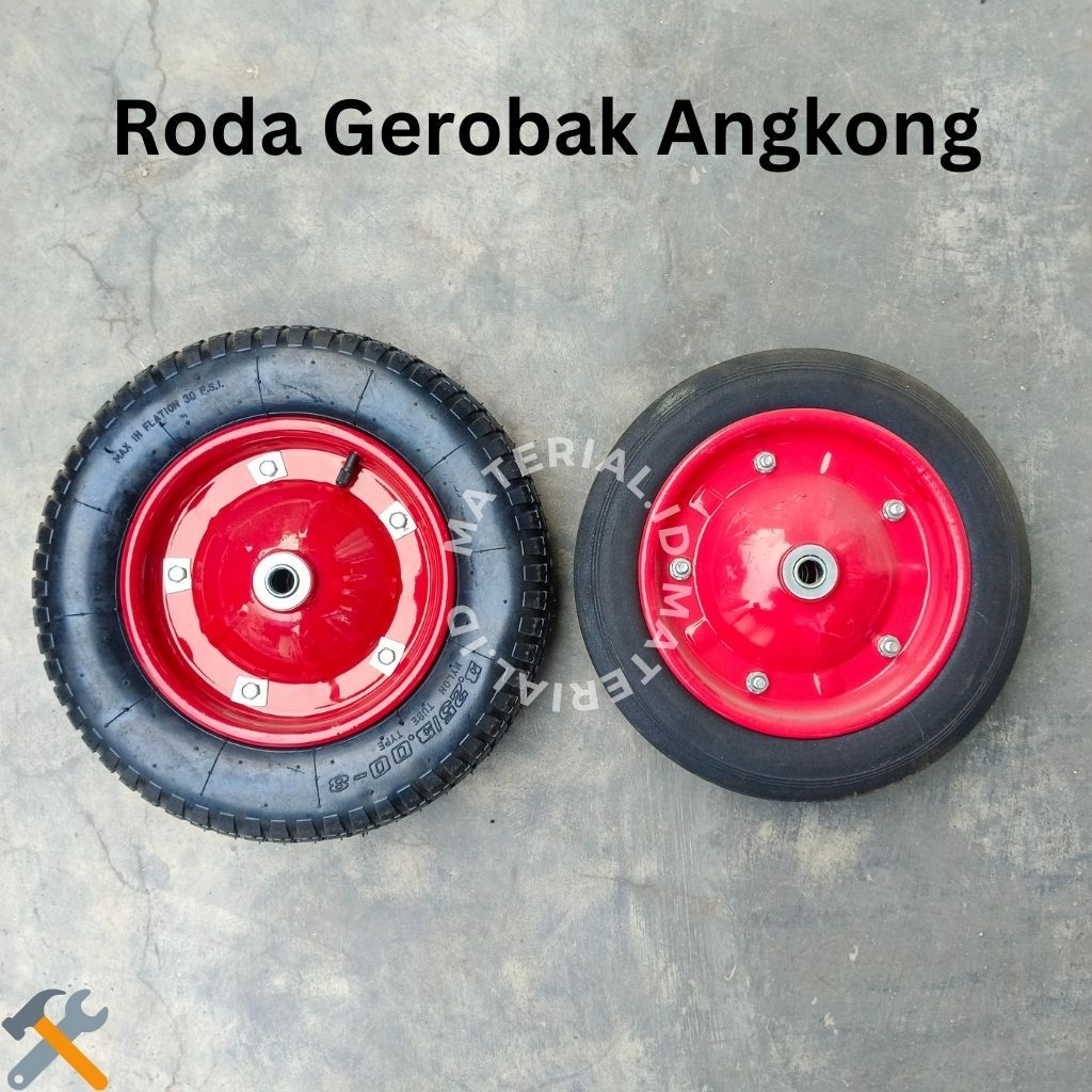 Roda Gerobak Angkong Sorong Pasir Ban Hidup Mati Murah Trolley Troli