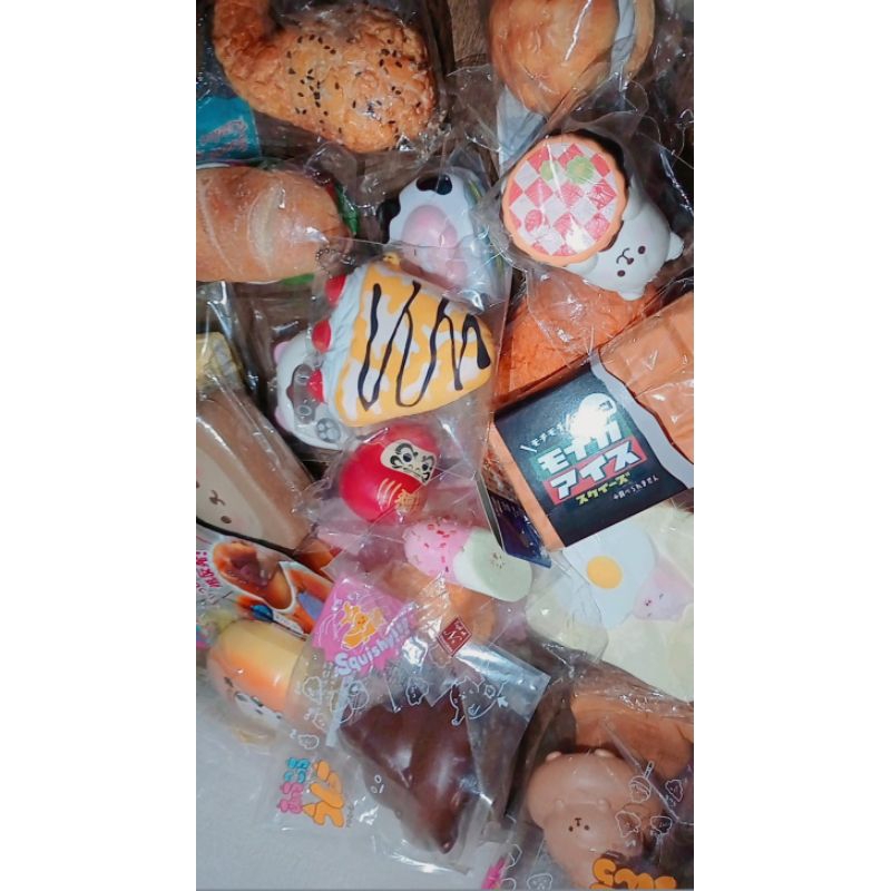 Squishy sale (Ibloom, RSK, sunny's kitchen, poli, chigiri, lotte, dll.)