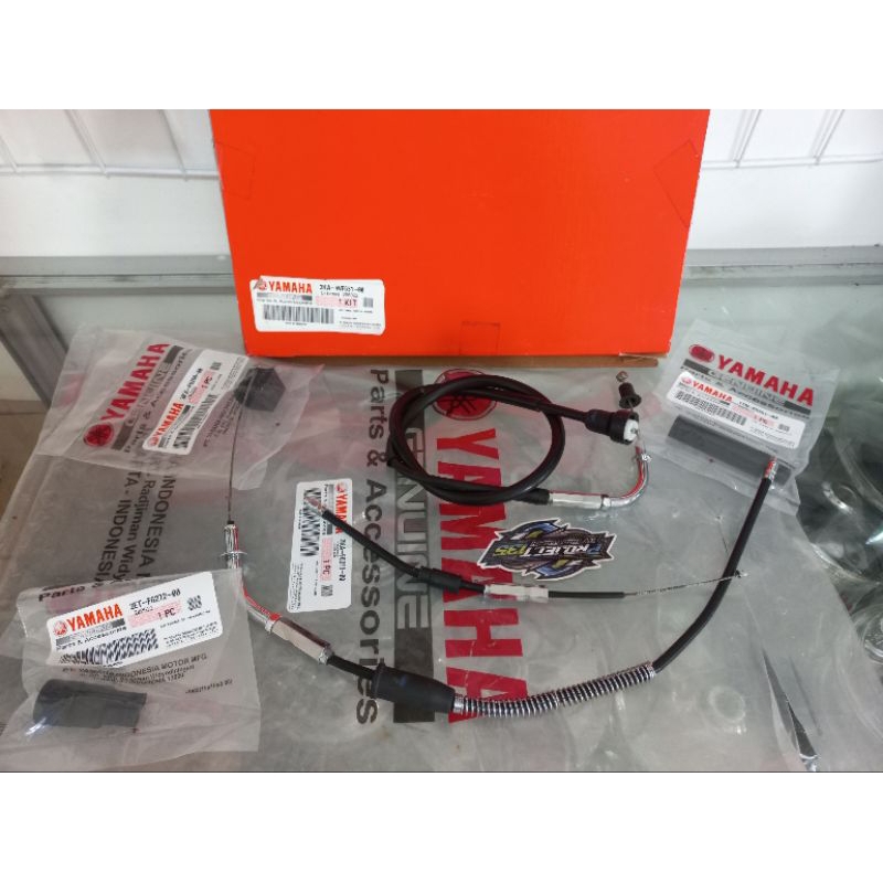 KABEL GAS RX KING NEW TALI GAS RX KING NEW KOMPLIT ORIGINAL CHROME