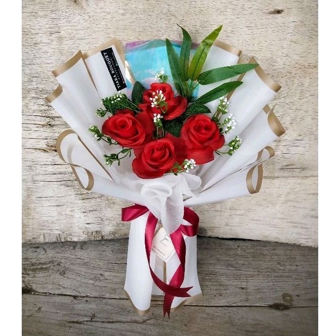 TIARA BOUQUET | buket bunga palsu | artificial Bouquet | buket bunga mawar palsu artificial