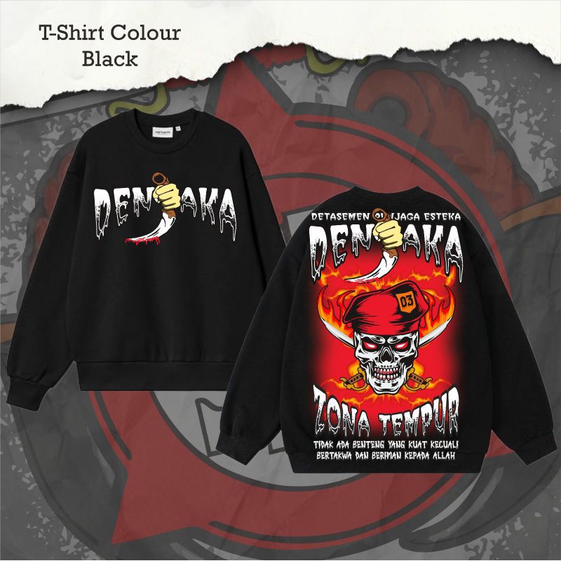 Sweater PSHW Denjaka Zona Tempur Bahan Nyaman Sablonan Tidak Mudah Luntur GE4