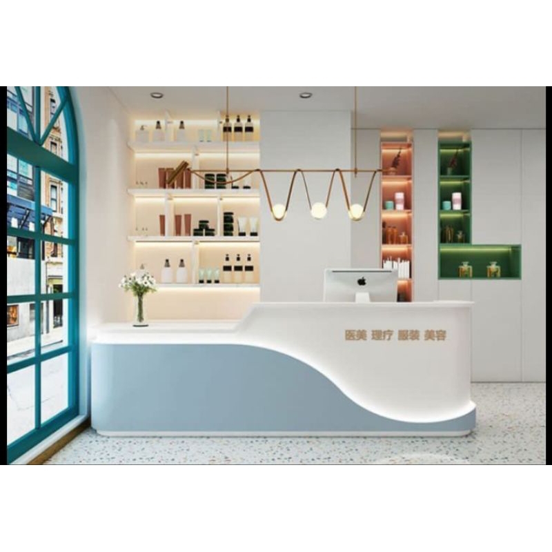 Meja Resepsionis - Meja kasir custom