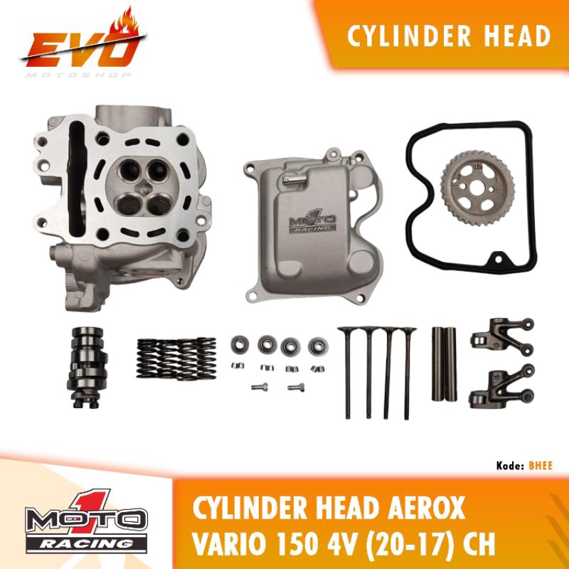 Cylinder Head Moto 1 Vario 150 Vario 125 PCX 150 Adv 150 (4V) Klep 20/17