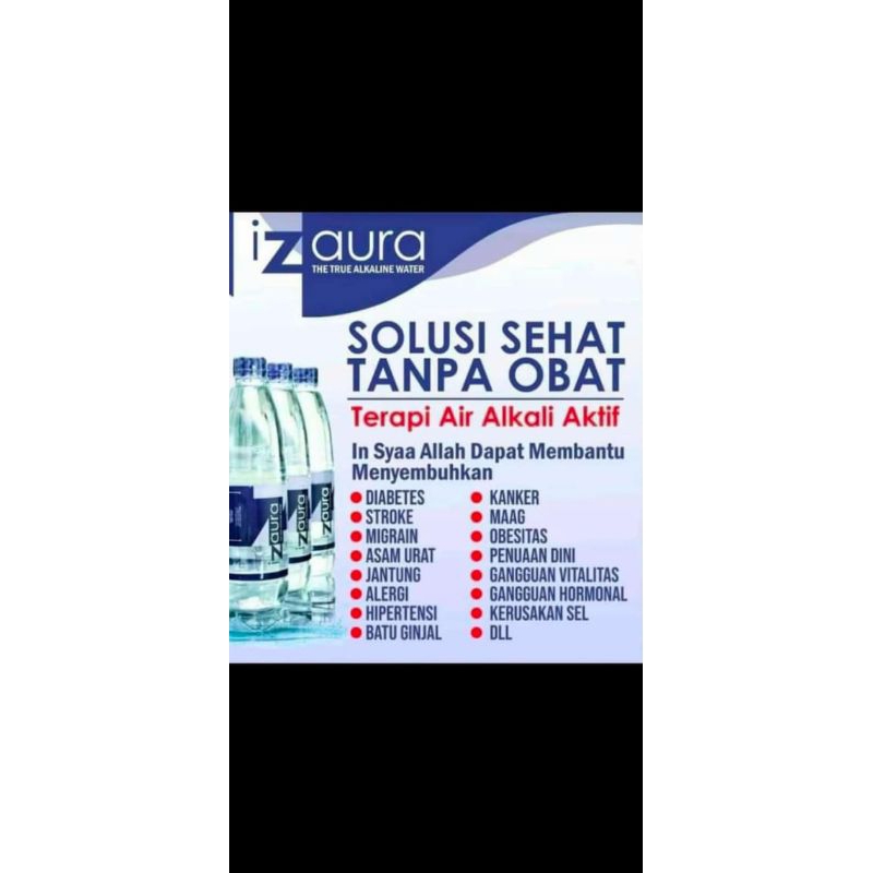 

izaura alkali water (air minum ph tinggi)