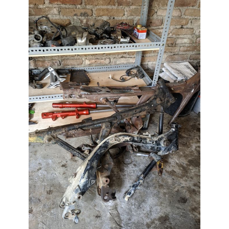 Rangka Depan Megapro frame Megapro lama Primus GL RANGKA RONGKO SASIS FRAME FRAME SASIS BODI BODY FR