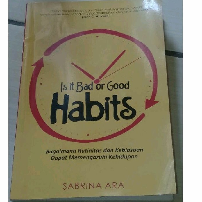 Buku It Is Bad or good habits