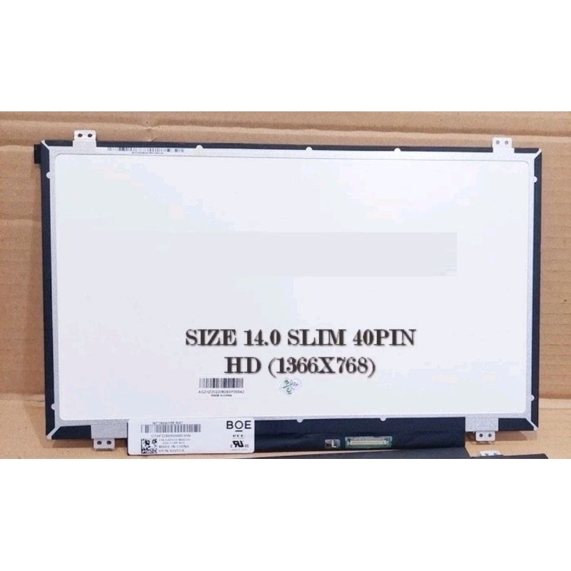 layar led lcd laptop acer 14.0 inch. 40 pin tebal